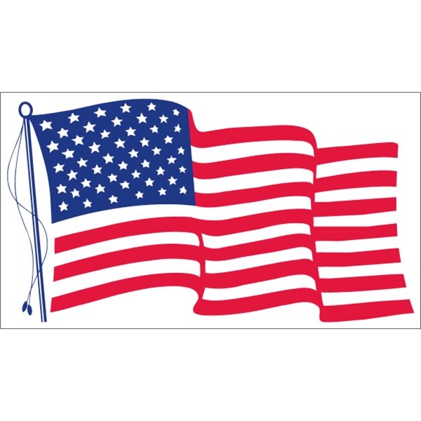 White Vinyl Flag - 8" x 4.5".... from ASI 89910 Stouse, LLC