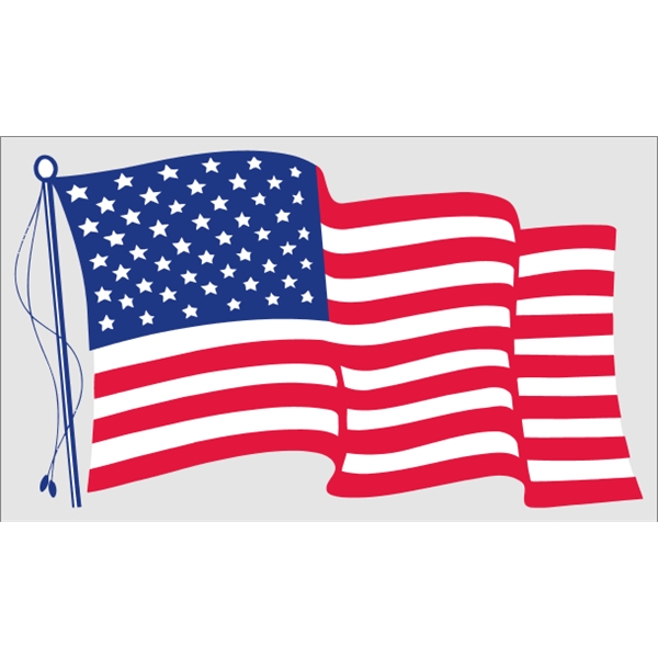 Static Stick Flag - 11.5" x 6.75".... from ASI 89910 Stouse, LLC