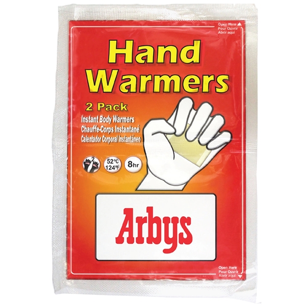 Instant hand warmer two-pack. Lasts up to 8 hours.... from ASI 63698 Justin Case®