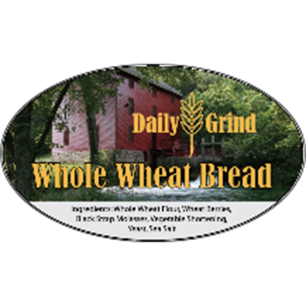 3" x 1.75" clear polyester decal with oval shape; suitable for... from ASI 89910 Stouse, LLC