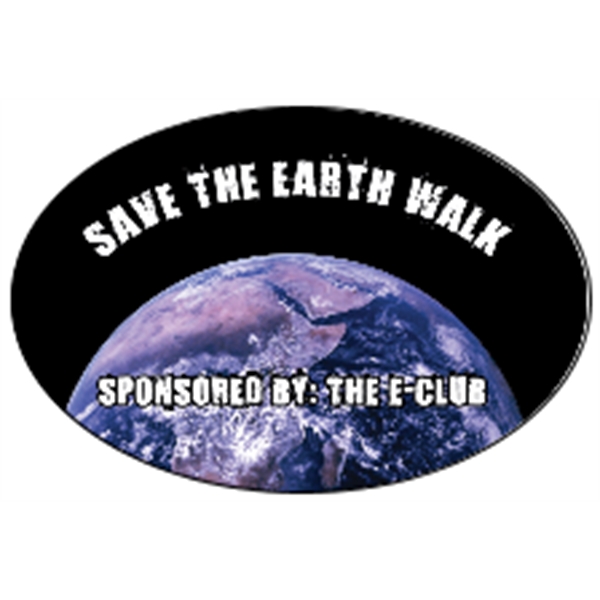 3" x 2" removable white vinyl decal with oval shape; suitable... from ASI 89910 Stouse, LLC