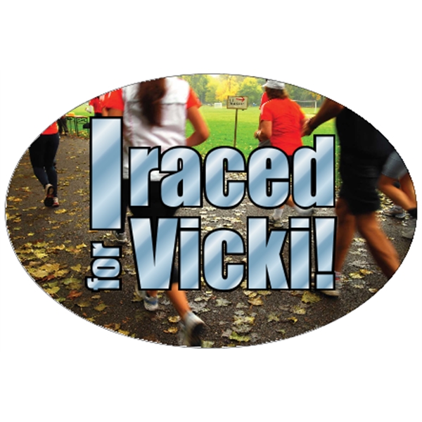 6" x 4" chrome polyester decal with oval shape; suitable for... from ASI 89910 Stouse, LLC