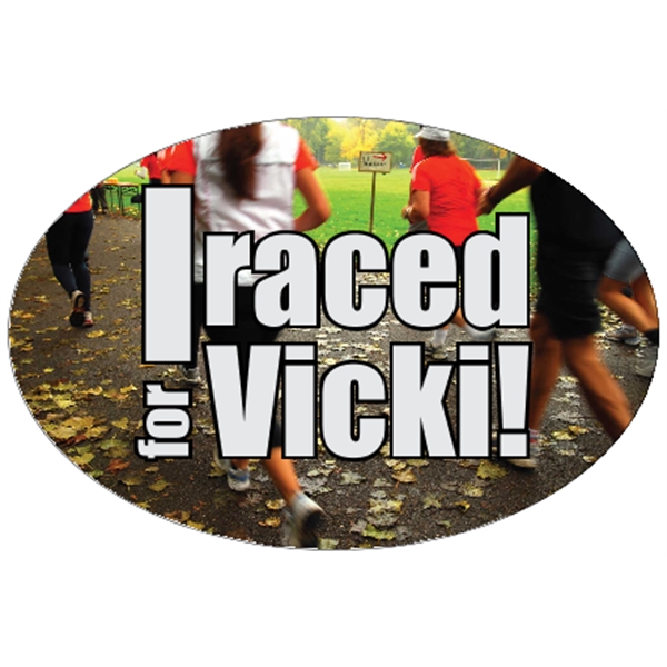 6" x 4" clear static stick decal with oval shape; suitable... from ASI 89910 Stouse, LLC