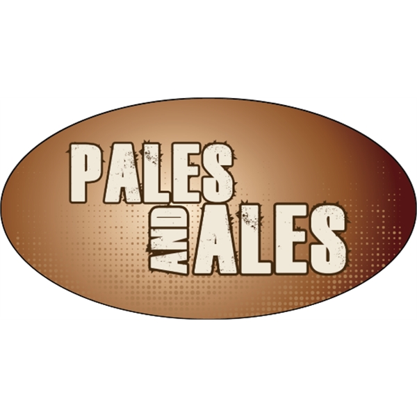 7.5" x 4" white static stick decal with oval shape; suitable... from ASI 89910 Stouse, LLC