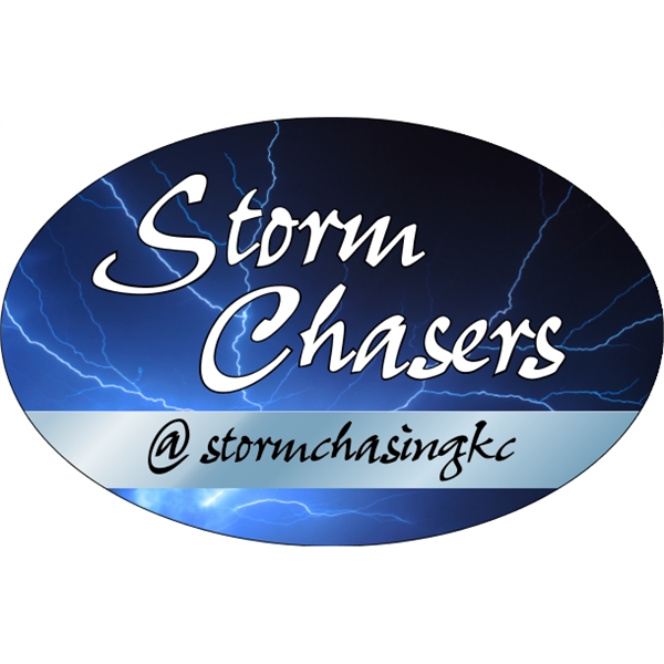 8.25" x 5.5" chrome polyester decal with oval shape; suitable for... from ASI 89910 Stouse, LLC