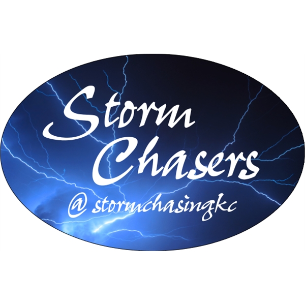 8.25" x 5.5" removable white vinyl decal with oval shape; suitable... from ASI 89910 Stouse, LLC