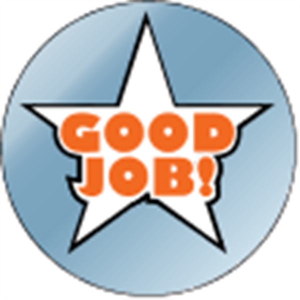 1.5" circle shaped decal made of chrome polyester with a one... from ASI 89910 Stouse, LLC