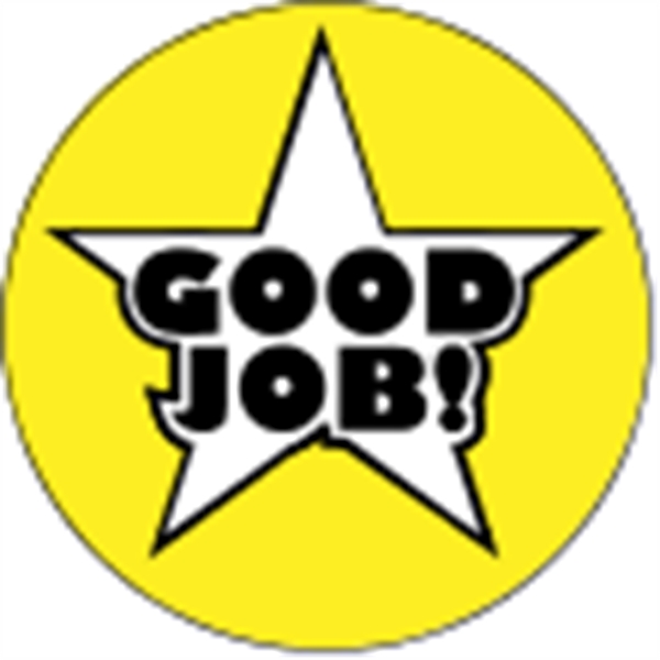 1.5" circle shaped white decal with static backing and a color... from ASI 89910 Stouse, LLC