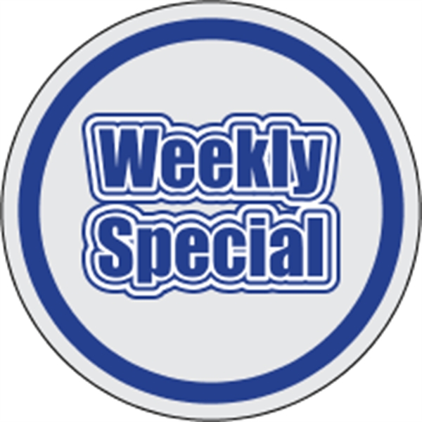 3" circle shaped decal with clear static backing and one color... from ASI 89910 Stouse, LLC