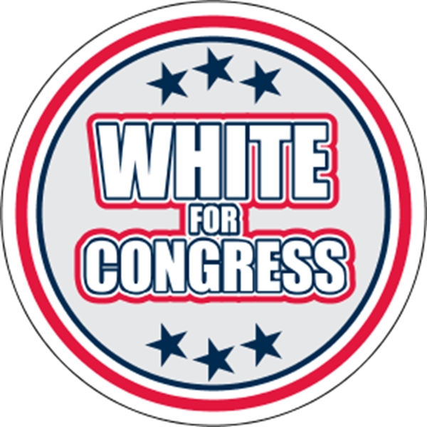 4" circle shaped decal with clear static face and one color... from ASI 89910 Stouse, LLC