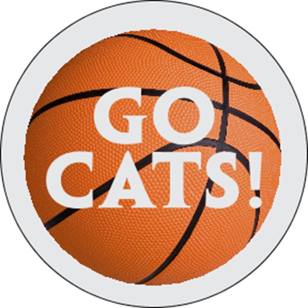 4" circle shaped decal with clear static backing and a four... from ASI 89910 Stouse, LLC