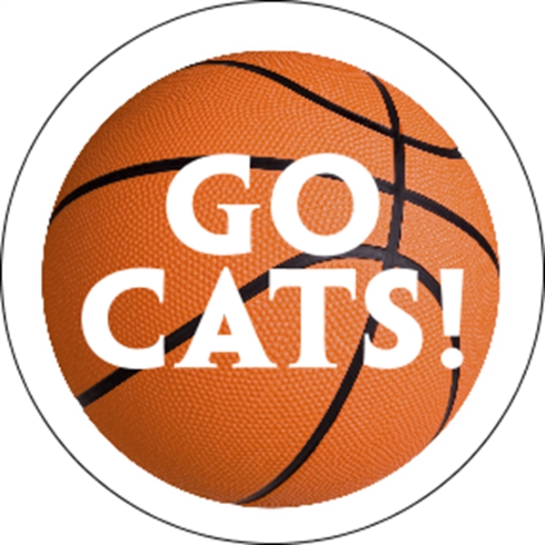 4" circle shaped decal made of removable white vinyl with a... from ASI 89910 Stouse, LLC