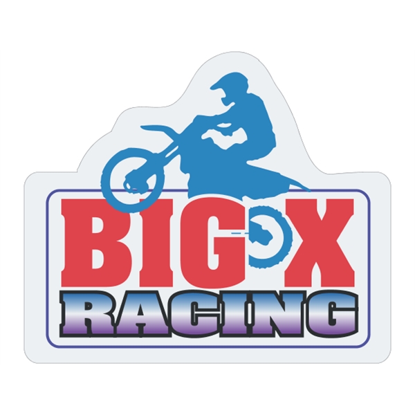 Customizable 4 color process outdoor decal made of clear removable vinyl... from ASI 89910 Stouse, LLC