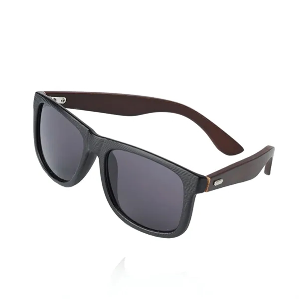 Plastic frame bamboo style temple shades plus 1 color silkscreen imprint... from ASI 37218 Athena Promo (tm)