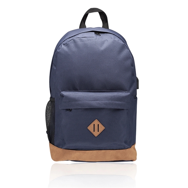 Multipurpose computer backpack with computer pocket, zipper closure, carry handle, mesh... from ASI 39552 BEL Promo