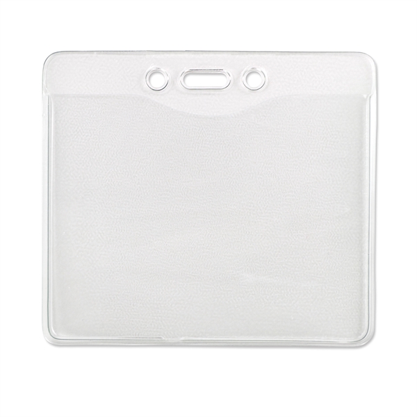 These event-size vinyl badge holders feature a clear front with a... from ASI 79898 Promovision / PROMOVISION