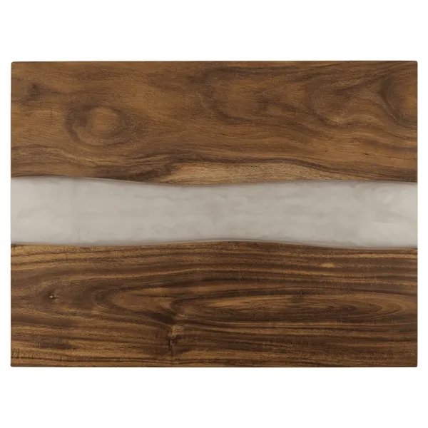 Acacia board with pearl resin, sized 15 3/4" x 11 3/4",... from ASI 72657 Active Life Promo / Apres Ski Ingrain Promo