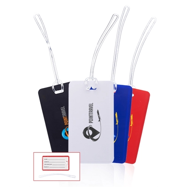 Bali luggage tags made of plastic with a PVC strap and... from ASI 39552 BEL Promo