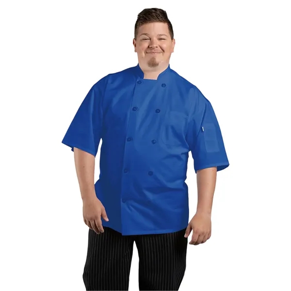 Uncommon Threads Unisex Delray Pro Vent Chef Coat - Black... from ASI 86018 Scrub Authority / Uniform Stores