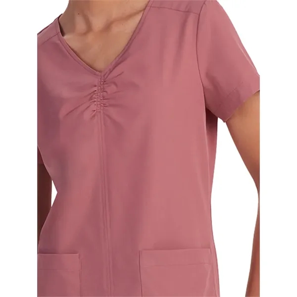koi - Planet - Women's Shirred Chest V-Neck Enik Scrub Top... from ASI 86018 Scrub Authority / Uniform Stores