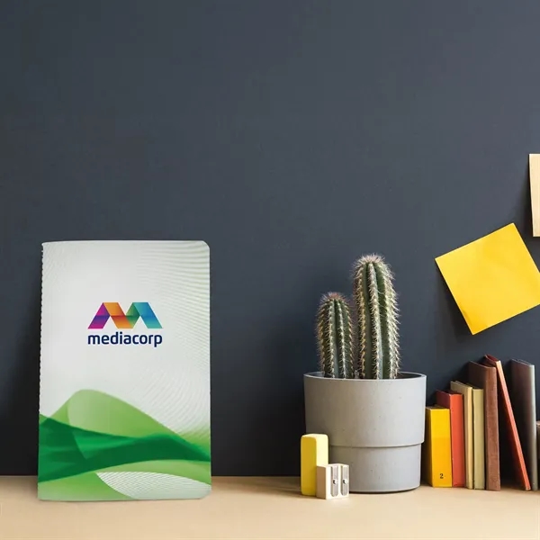 5" x 7" Groovy Sewn Paper Cover Notebook... from ASI 30208 A P Specialties / AP Specialties