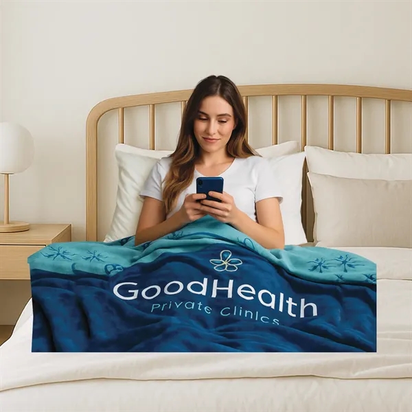 Elevate your comfort with our Colorfusion Double-Sided Deluxe Blanket, generously sized... from ASI 91605 Towel Specialties