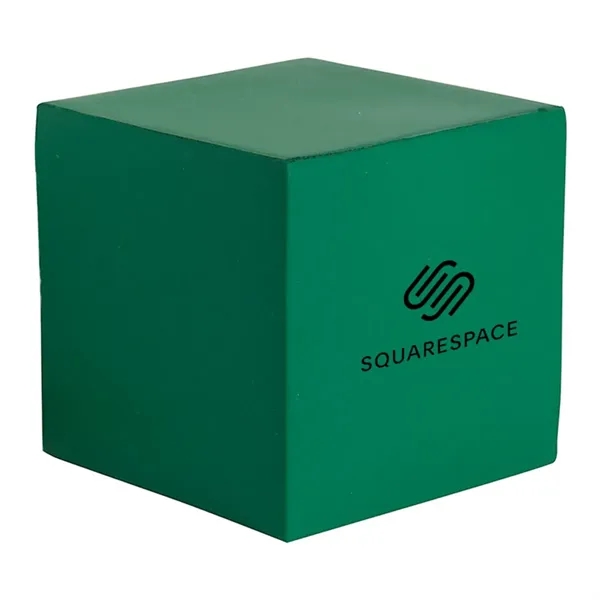 Cube shaped stress reliever made of squeezable PU material.... from ASI 63549 Jornik Manufacturing Corp