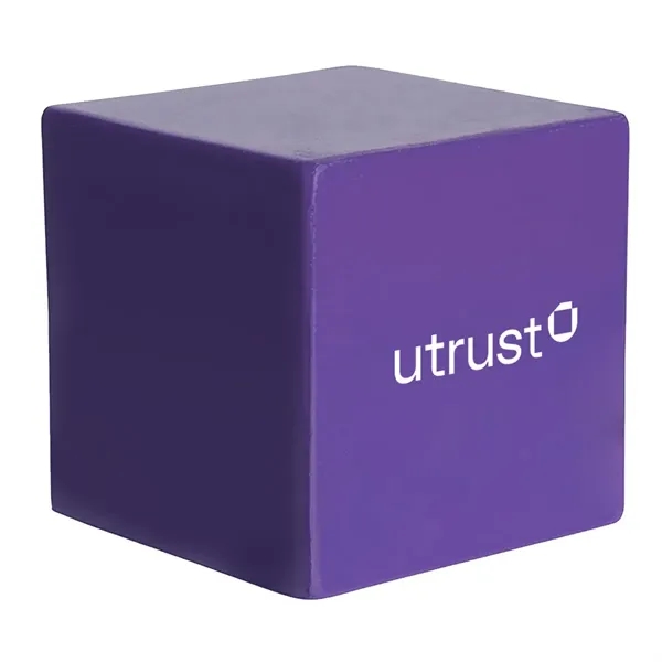 Cube shaped stress reliever made of squeezable PU material.... from ASI 63549 Jornik Manufacturing Corp