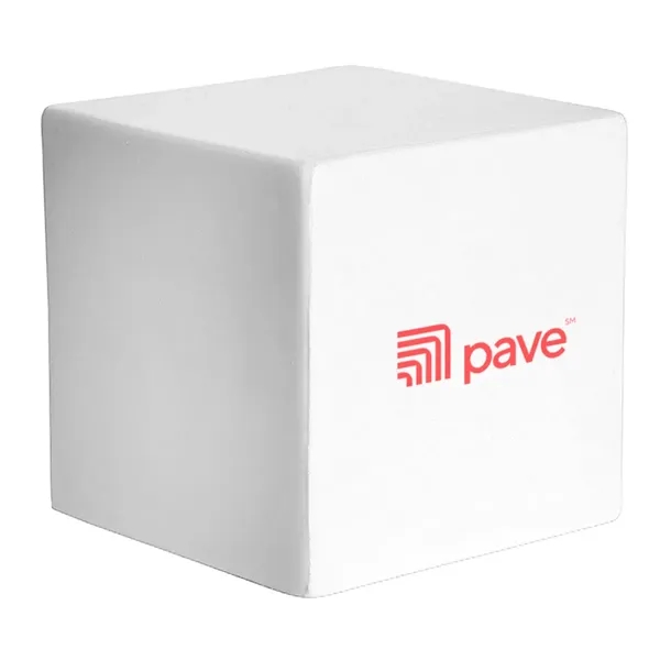 Cube shaped stress reliever made of squeezable PU material.... from ASI 63549 Jornik Manufacturing Corp
