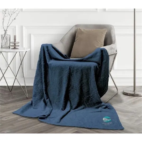 Experience majestic comfort with our flowered design plush fleece blanket, measuring... from ASI 91605 Towel Specialties