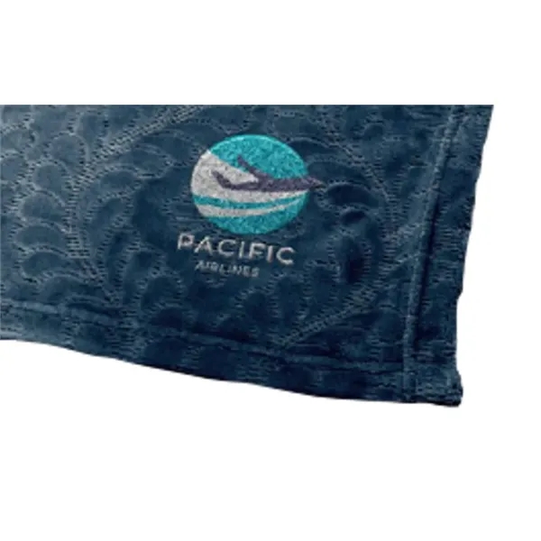 Experience majestic comfort with our flowered design plush fleece blanket, measuring... from ASI 91605 Towel Specialties