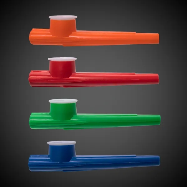 3.5" plastic kazoo with multiple color options and customization.... from ASI 42016 Brighter Promotions Inc