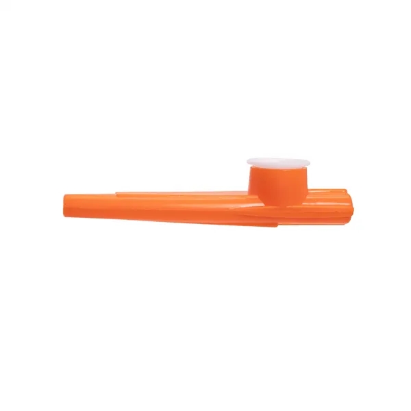 3.5" orange plastic kazoo with multiple customization options.... from ASI 42016 Brighter Promotions Inc