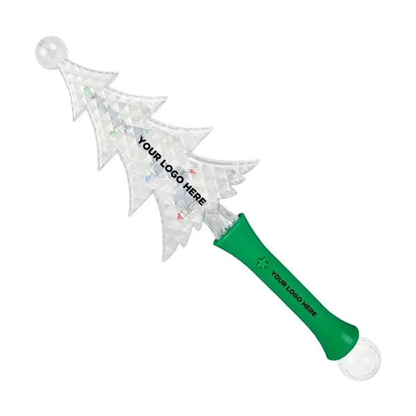 Plastic, LED Christmas tree wand with three light settings.... from ASI 42016 Brighter Promotions Inc