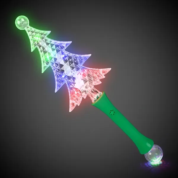Plastic, LED Christmas tree wand with three light settings.... from ASI 42016 Brighter Promotions Inc