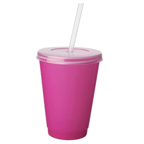 16 oz. color changing tumbler with straw and 1 color silkscreen... from ASI 37218 Athena Promo (tm)