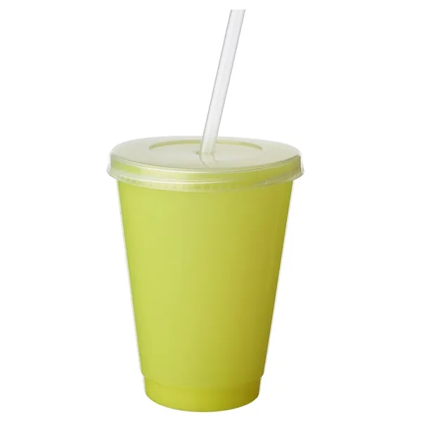 16 oz. color changing tumbler with straw and 1 color silkscreen... from ASI 37218 Athena Promo (tm)