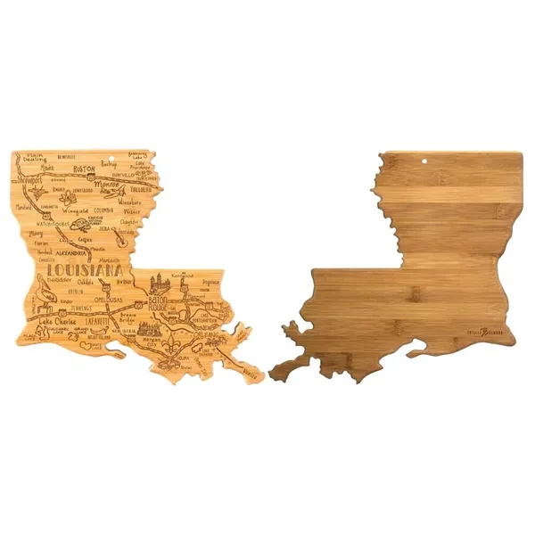 Bamboo serving/cutting board in the shape of USA destinations.... from ASI 88060 Snugz/USA Inc