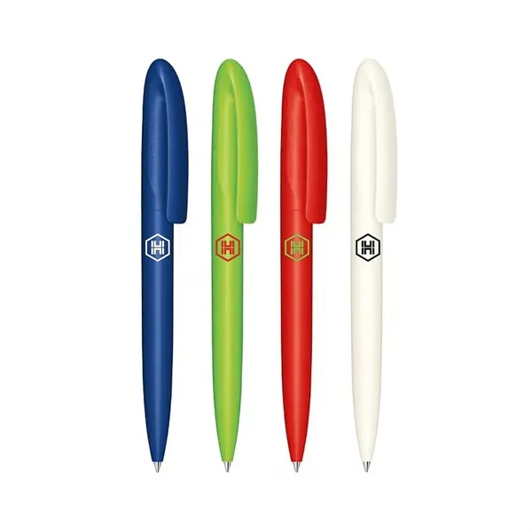 Twist-action ballpoint pen made from renewable raw materials with a matte... from ASI 68507 The Magnet Group / Castelli