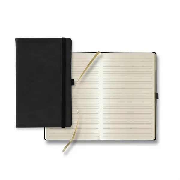224 page journal with gray ruled paper, gold ribbon marker, back... from ASI 68507 The Magnet Group / Castelli