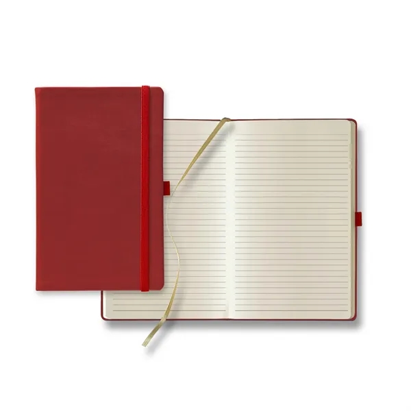 224 page journal with gray ruled paper, gold ribbon marker, back... from ASI 68507 The Magnet Group / Castelli