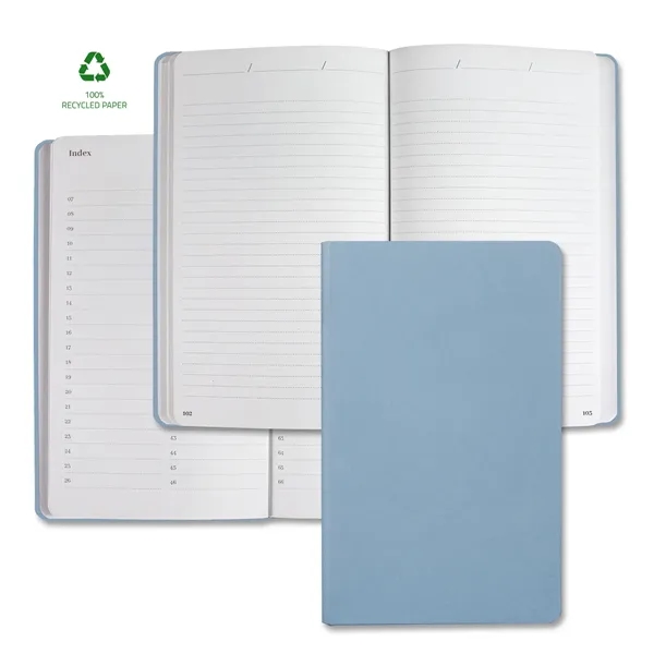 Journal with recycled paper and cover, grey dotted ruled format, page-numbering... from ASI 68507 The Magnet Group / Castelli