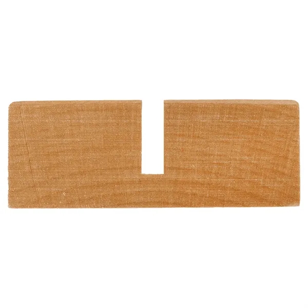 Alder wood base with selectable slot size for customized signage and... from ASI 72657 Active Life Promo / Apres Ski Ingrain Promo
