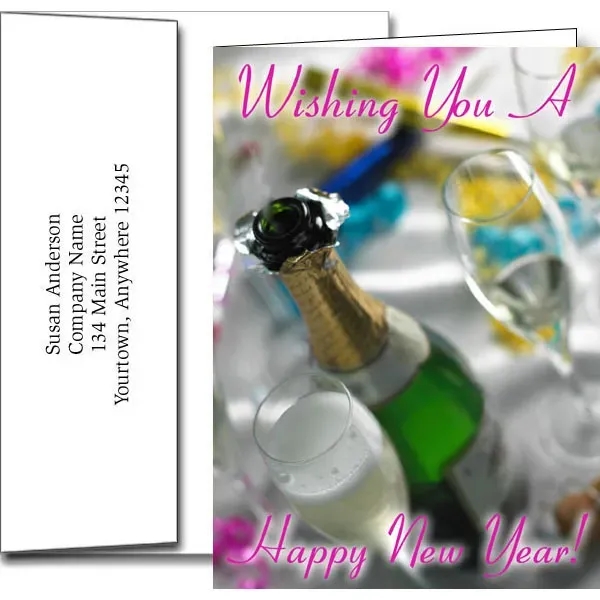 New Years greeting cards with fireworks design... from ASI 46719 Corner Lot Marketing Inc / CLMPromotions