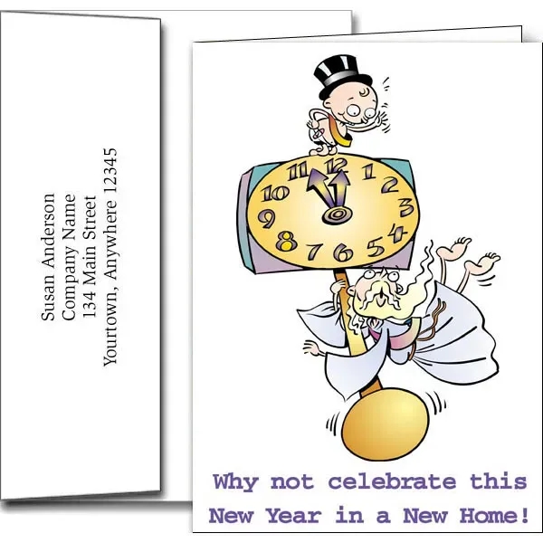 New Years greeting cards with fireworks design... from ASI 46719 Corner Lot Marketing Inc / CLMPromotions