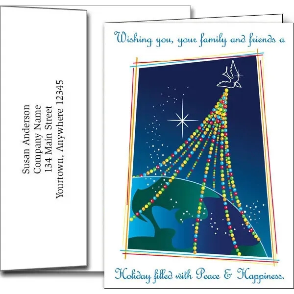 New Years greeting cards with fireworks design... from ASI 46719 Corner Lot Marketing Inc / CLMPromotions