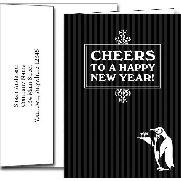 New Years greeting cards with fireworks design... from ASI 46719 Corner Lot Marketing Inc / CLMPromotions