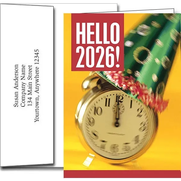 New Years greeting cards with fireworks design... from ASI 46719 Corner Lot Marketing Inc / CLMPromotions