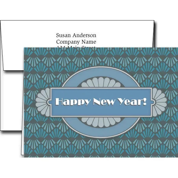 New Years greeting cards with fireworks design... from ASI 46719 Corner Lot Marketing Inc / CLMPromotions
