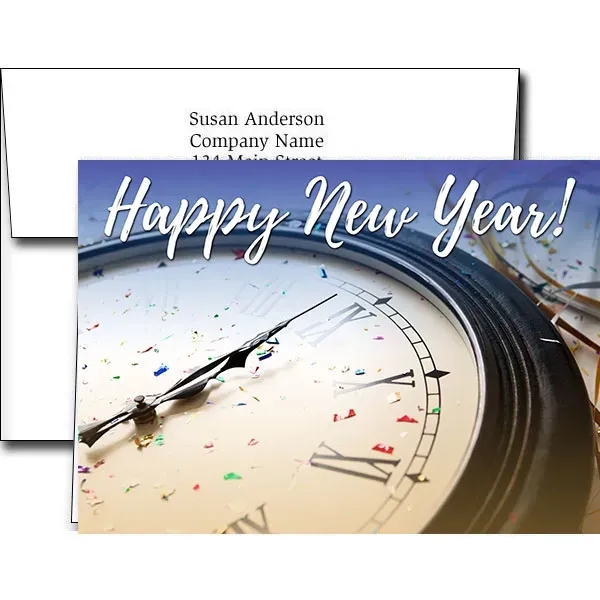 New Years greeting cards with fireworks design... from ASI 46719 Corner Lot Marketing Inc / CLMPromotions